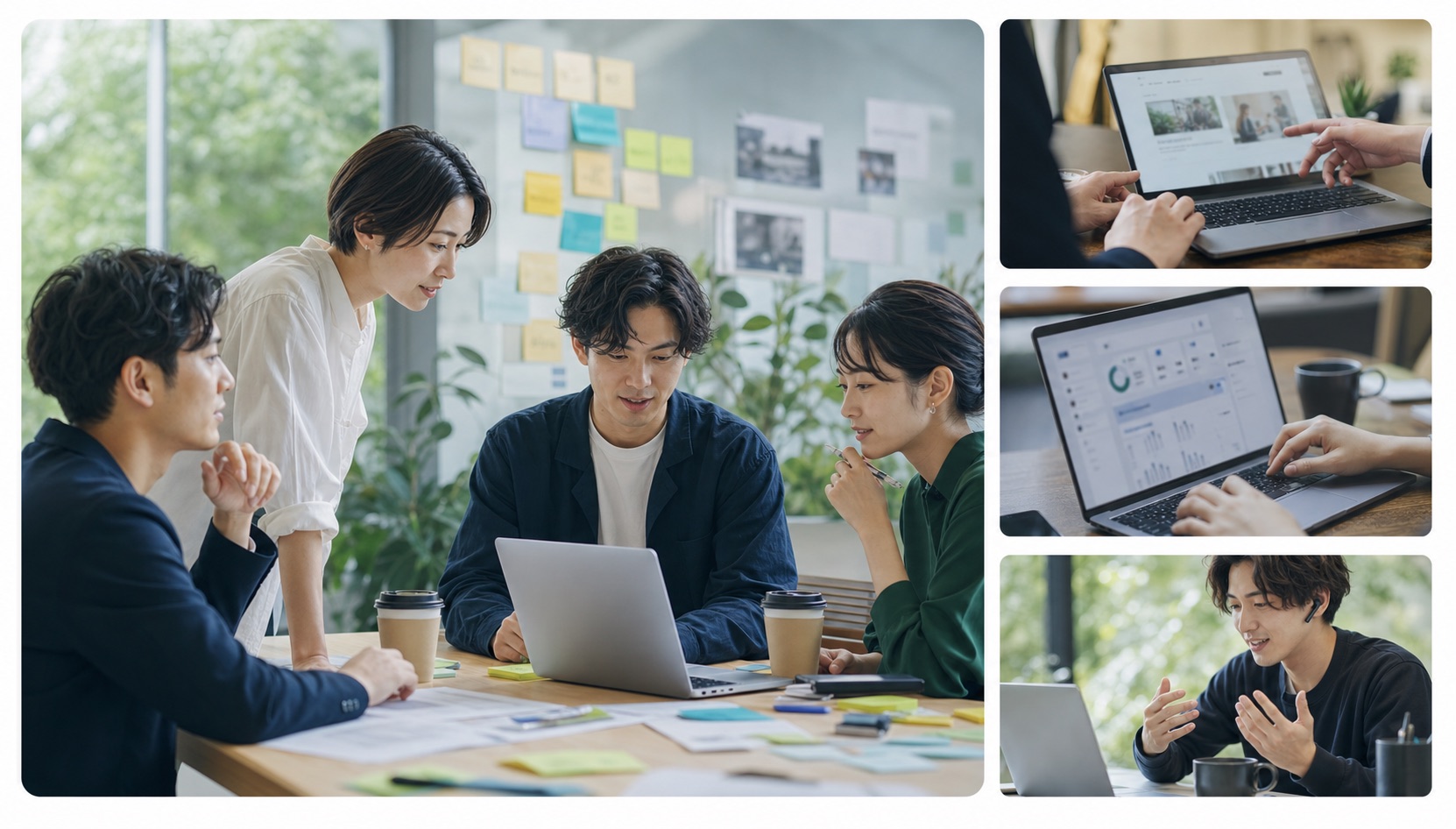 Webと業務改善に取り組むチームのイメージ